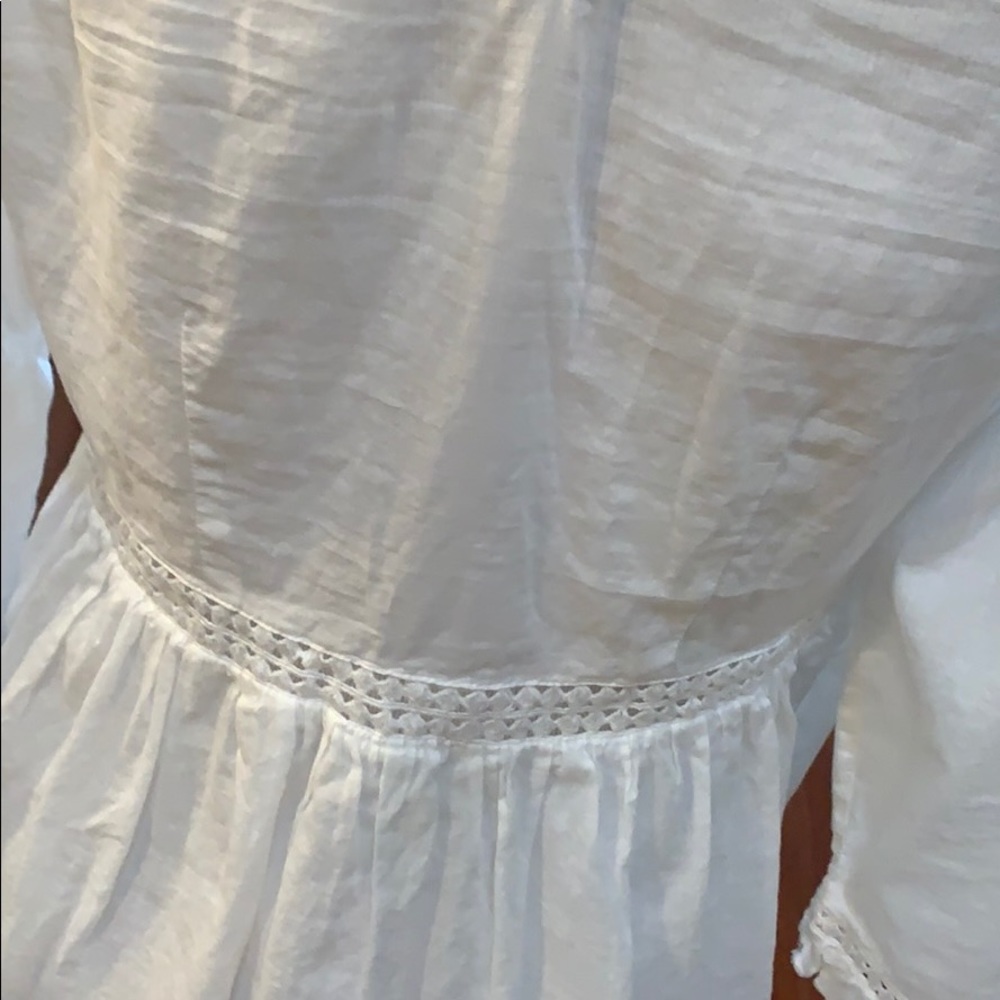 Lucky Brand LA Top 🍀 Beachy Flowy Blouse Size XS - Picture 8 of 8